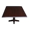 International Concepts Round 36 in Square Dual Drop Leaf Dining Table, Rich Mocha, 36 W, 36 L, 30 in H, Wood, Rich Mocha T15-36SDP - alternate 9
